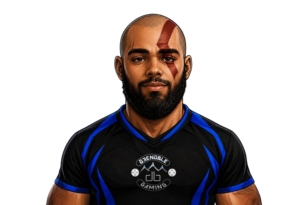 Shingo, président de Grenoble Gaming, en tenue de l'association